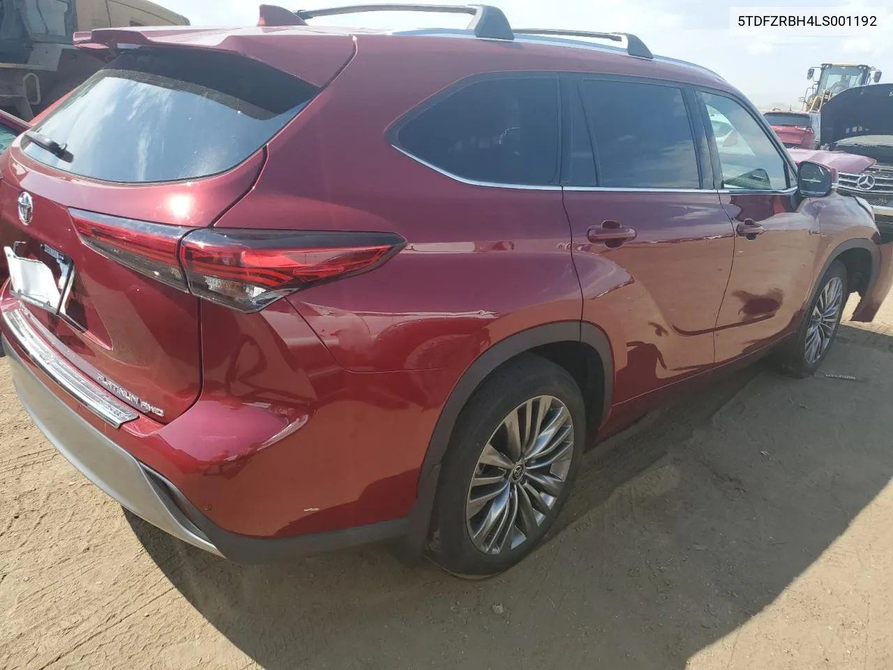 2020 Toyota Highlander Platinum VIN: 5TDFZRBH4LS001192 Lot: 70217154