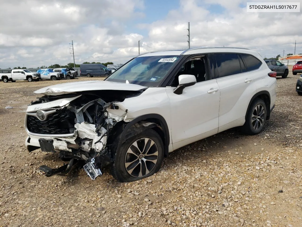 2020 Toyota Highlander Xle VIN: 5TDGZRAH1LS017677 Lot: 70344954