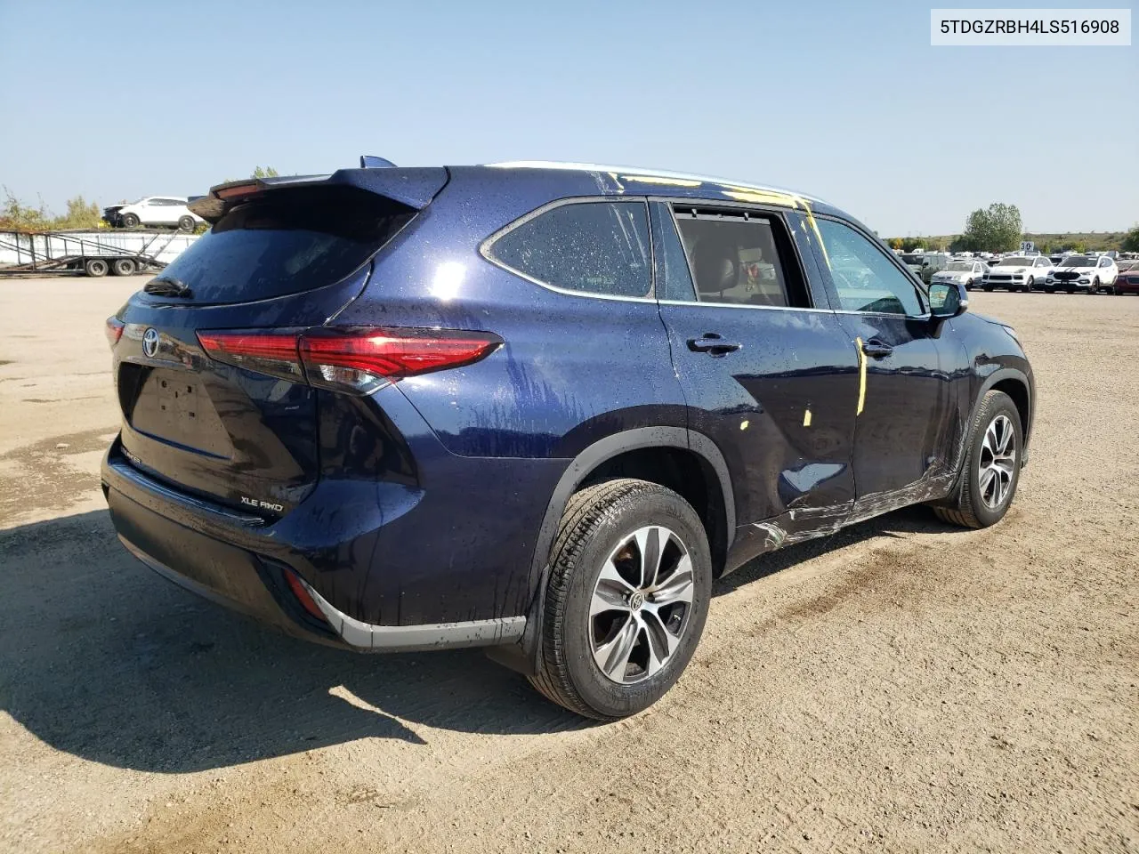 2020 Toyota Highlander Xle VIN: 5TDGZRBH4LS516908 Lot: 71004264