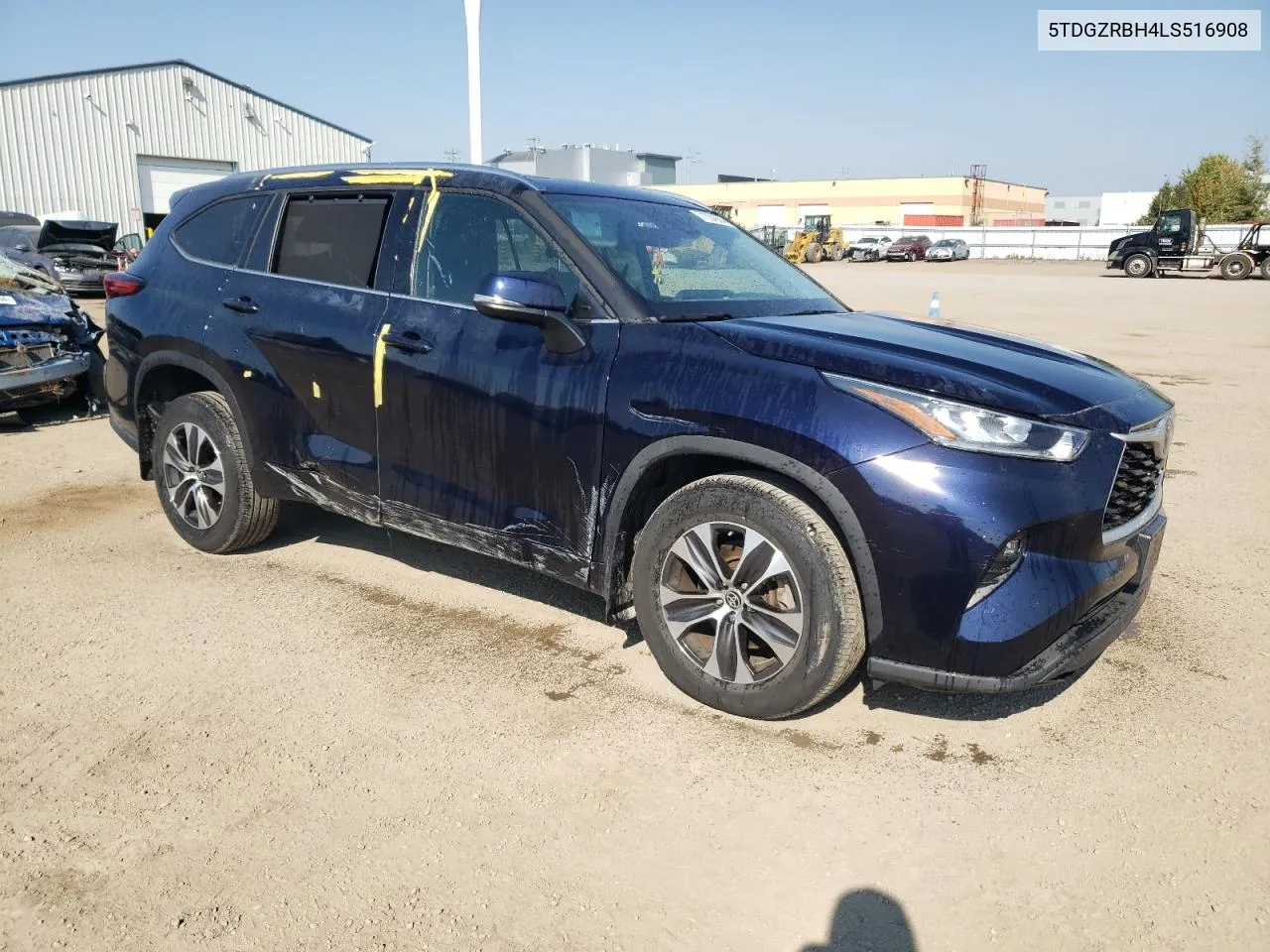 2020 Toyota Highlander Xle VIN: 5TDGZRBH4LS516908 Lot: 71004264