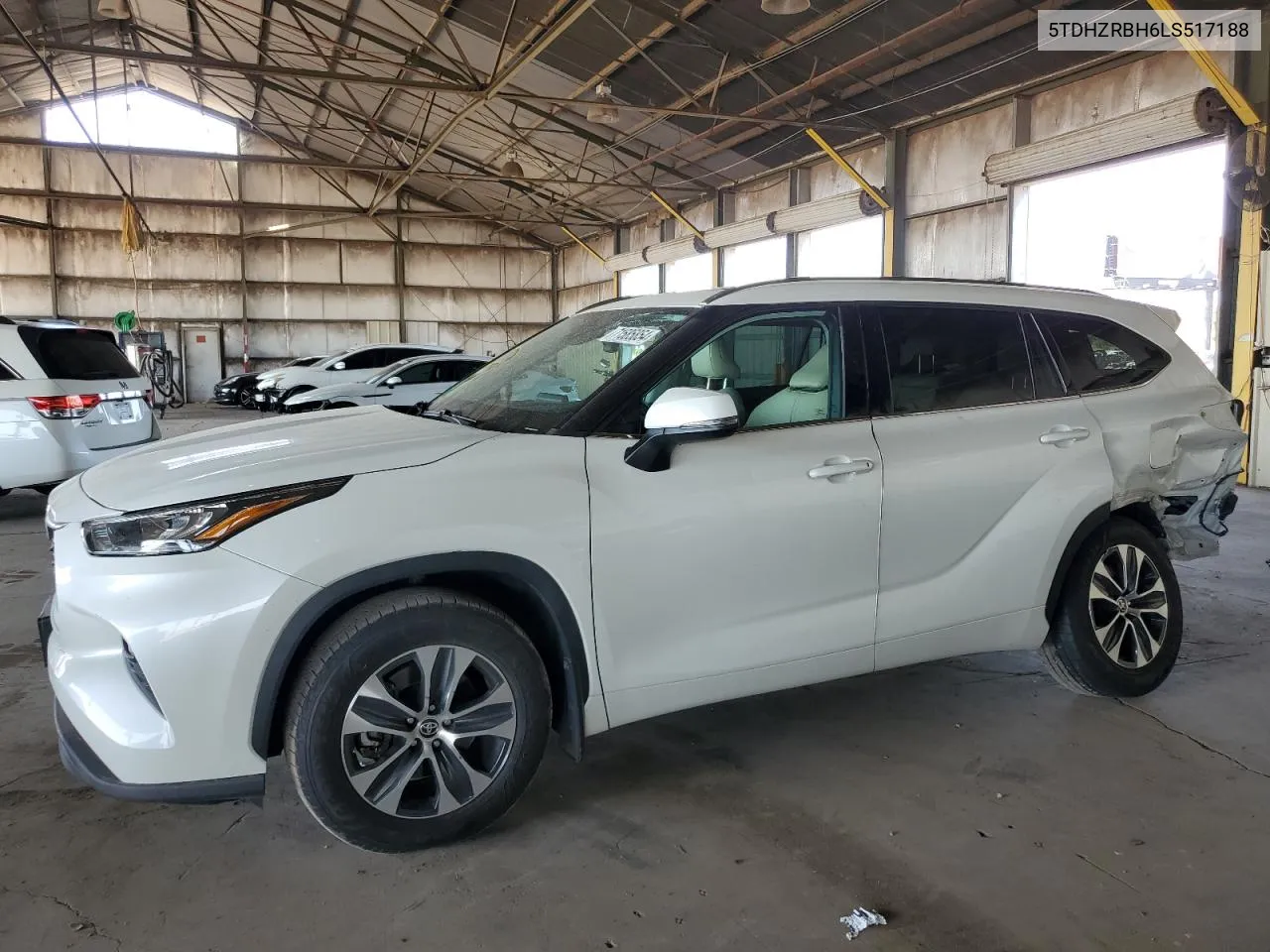 2020 Toyota Highlander Xle VIN: 5TDHZRBH6LS517188 Lot: 71585854