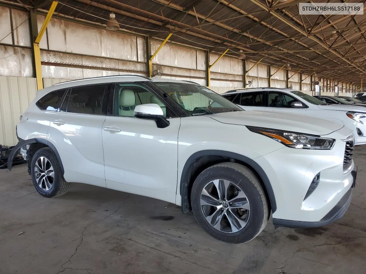 2020 Toyota Highlander Xle VIN: 5TDHZRBH6LS517188 Lot: 71585854