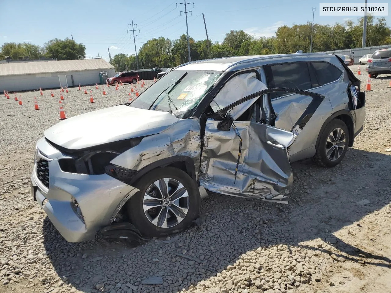 2020 Toyota Highlander Xle VIN: 5TDHZRBH3LS510263 Lot: 71814994