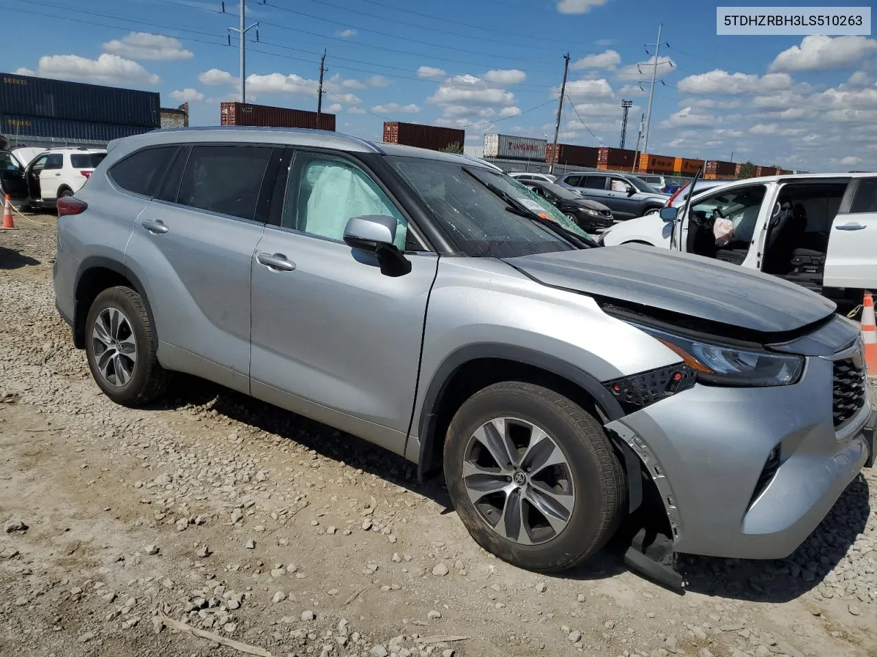 2020 Toyota Highlander Xle VIN: 5TDHZRBH3LS510263 Lot: 71814994