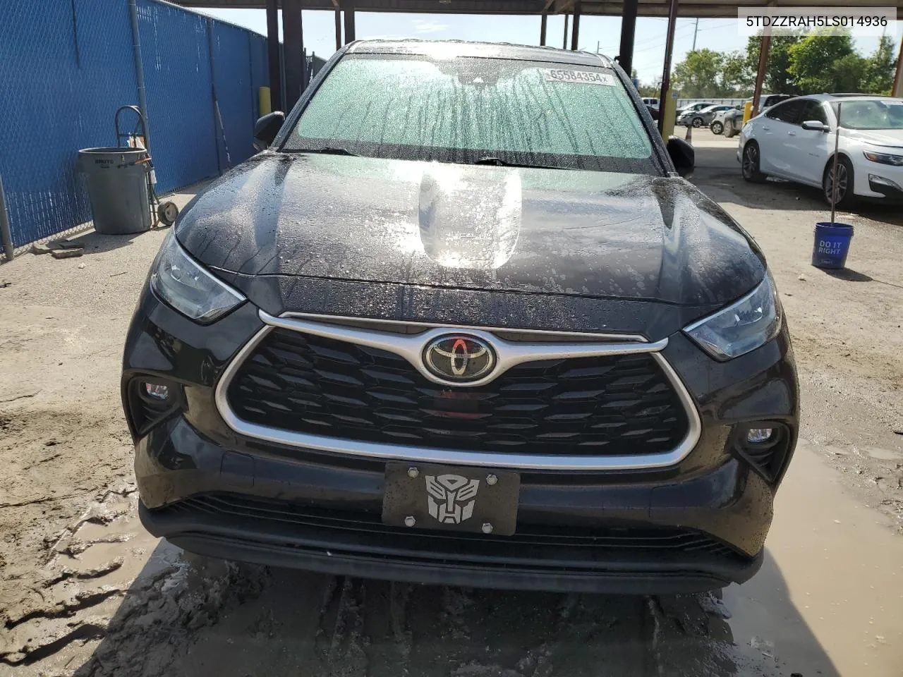 2020 Toyota Highlander L VIN: 5TDZZRAH5LS014936 Lot: 72427104