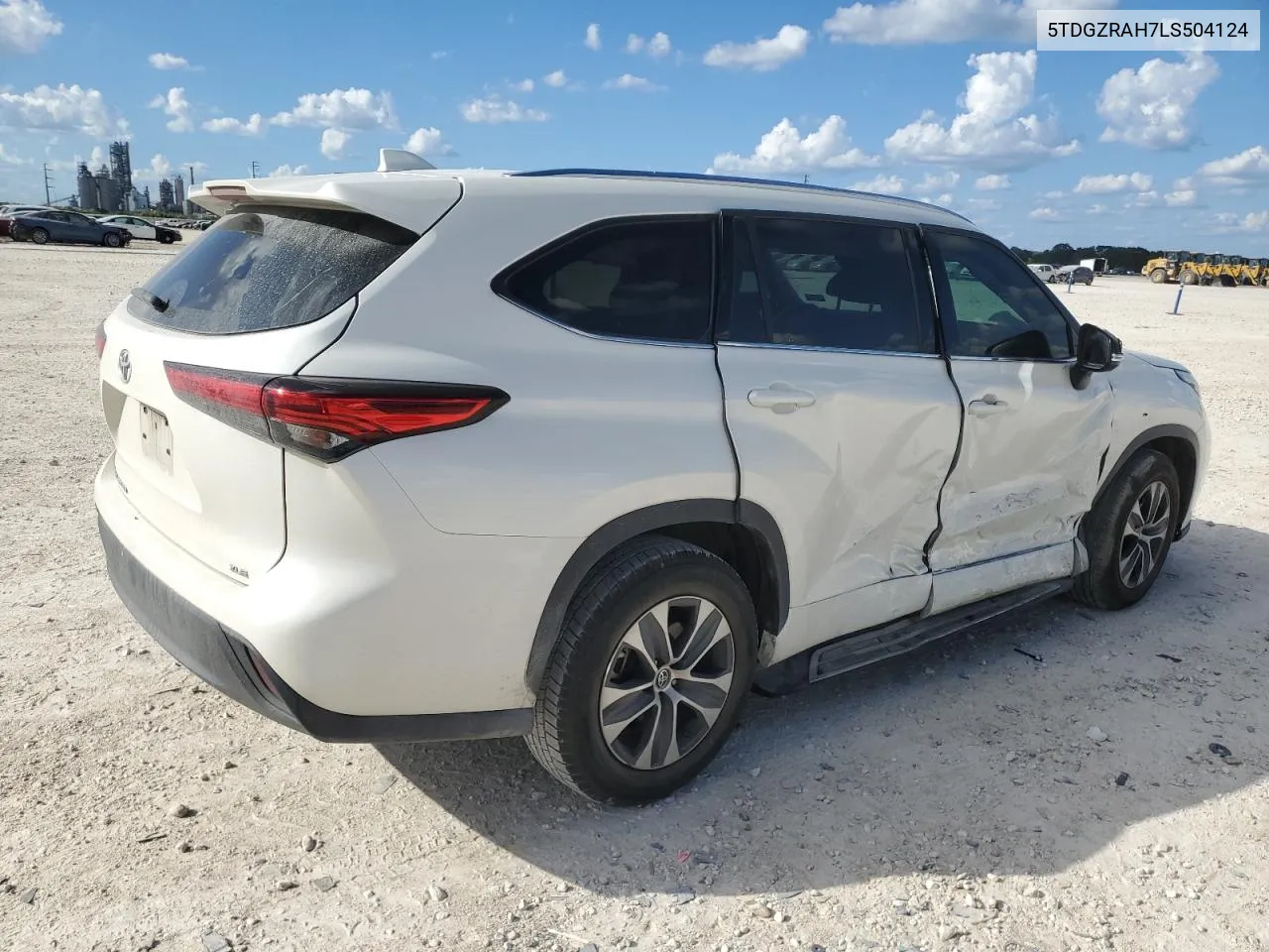 2020 Toyota Highlander Xle VIN: 5TDGZRAH7LS504124 Lot: 72563754