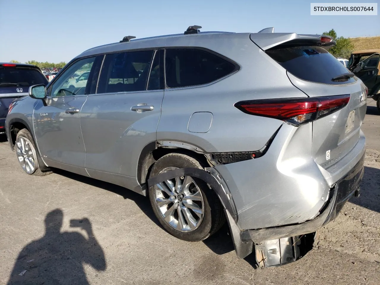 2020 Toyota Highlander Hybrid Limited VIN: 5TDXBRCH0LS007644 Lot: 73110384