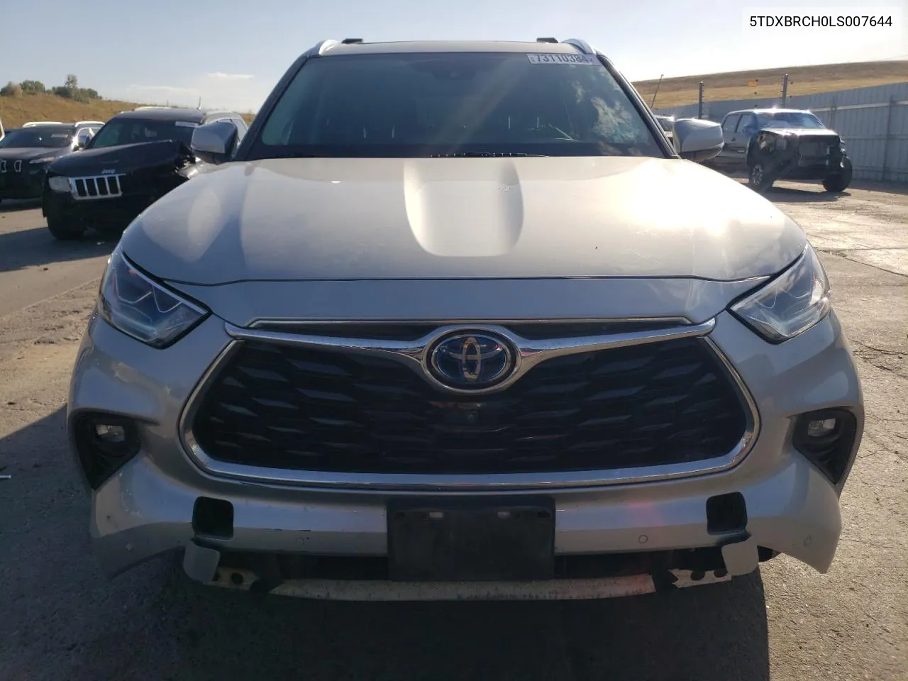 2020 Toyota Highlander Hybrid Limited VIN: 5TDXBRCH0LS007644 Lot: 73110384