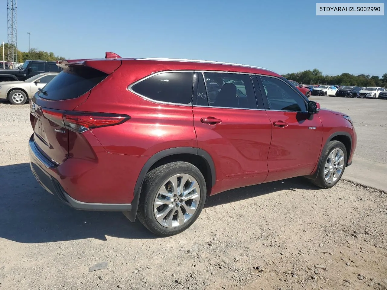 2020 Toyota Highlander Hybrid Limited VIN: 5TDYARAH2LS002990 Lot: 73827094