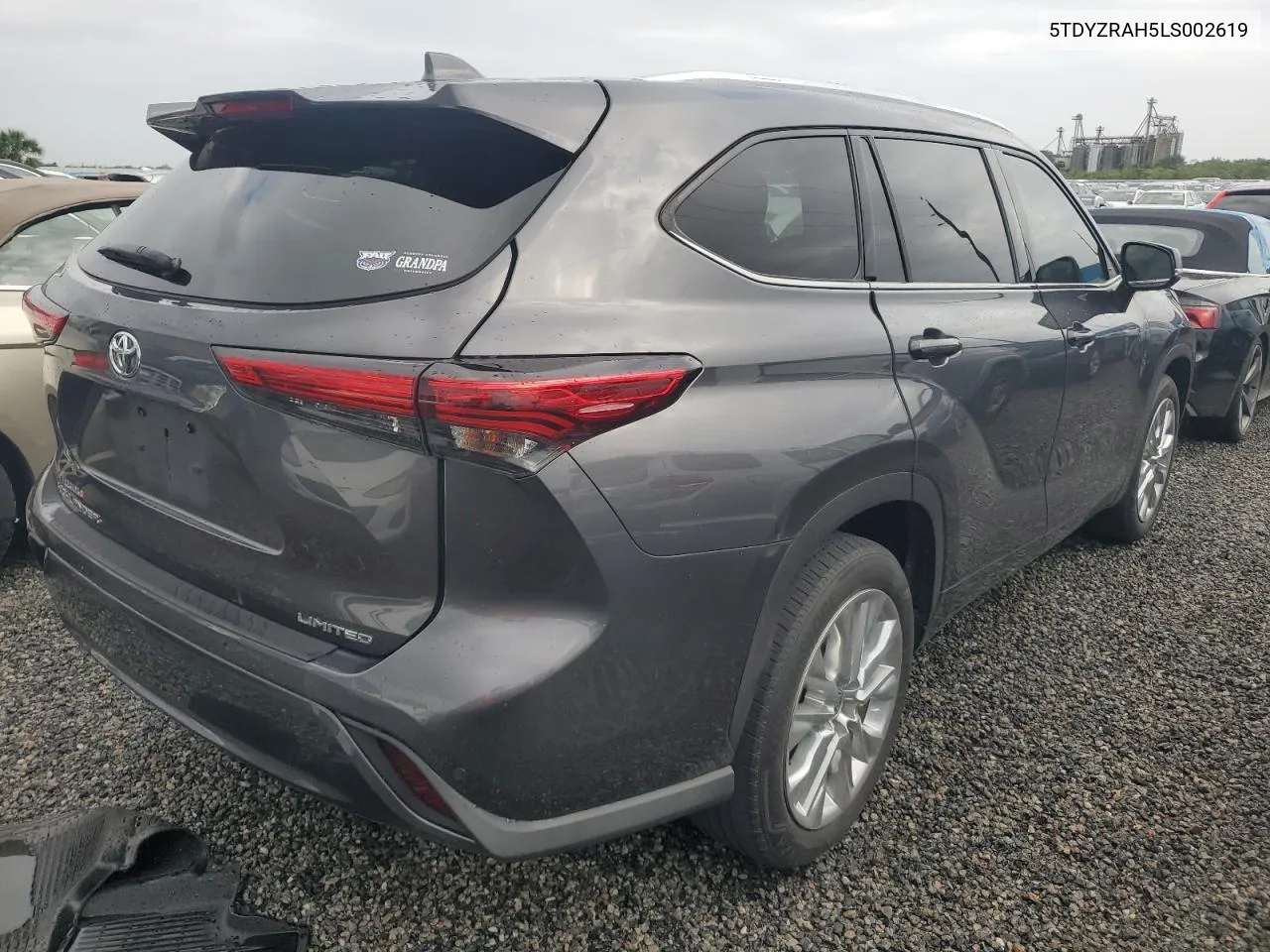 2020 Toyota Highlander Limited VIN: 5TDYZRAH5LS002619 Lot: 74081244