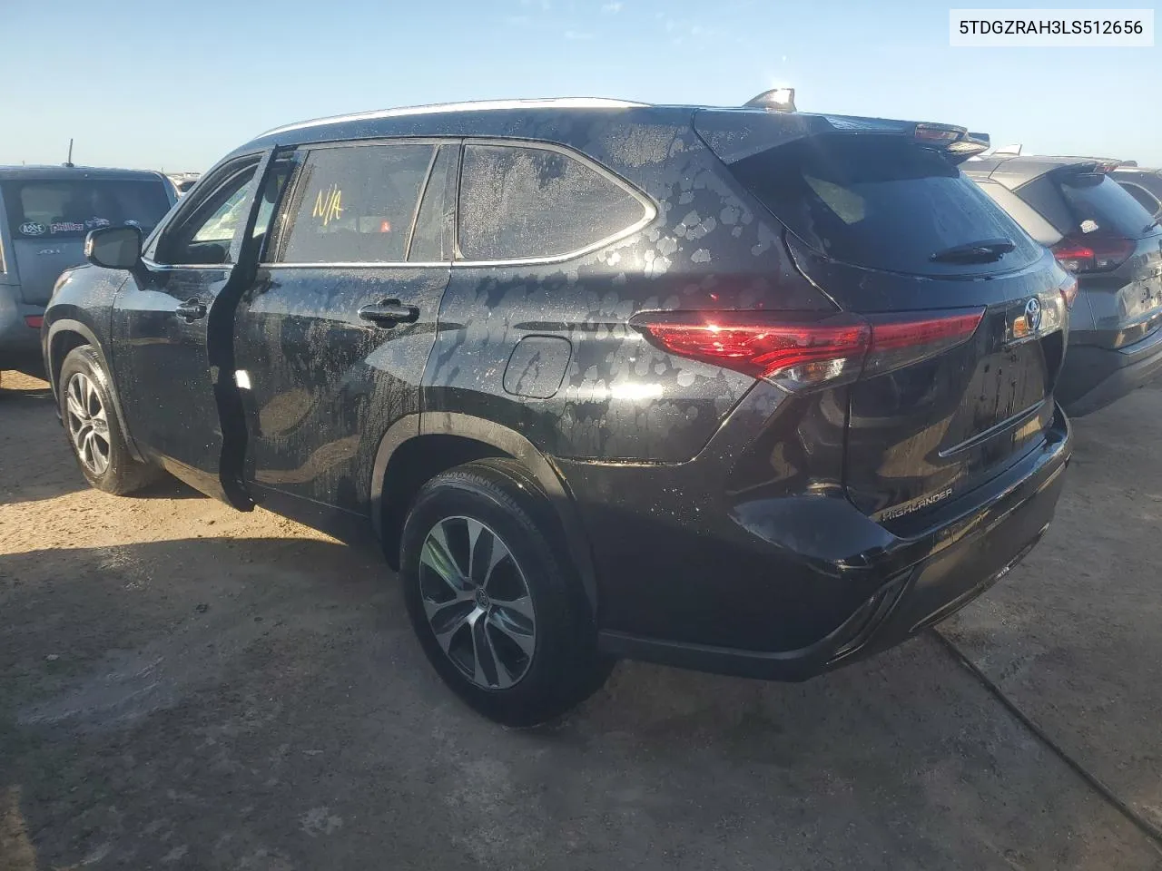 2020 Toyota Highlander Xle VIN: 5TDGZRAH3LS512656 Lot: 75313064