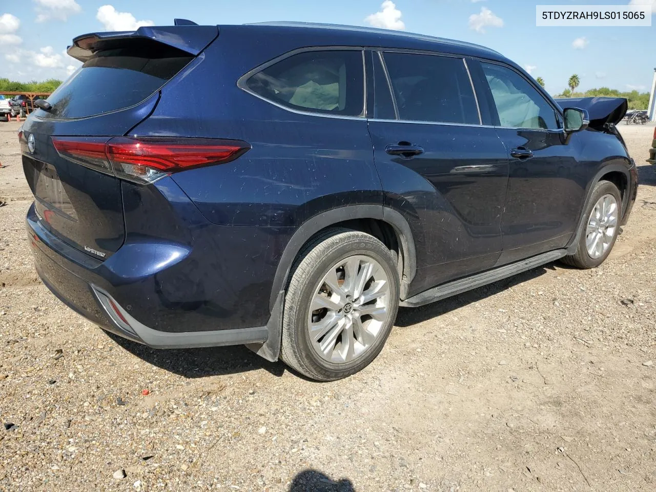 2020 Toyota Highlander Limited VIN: 5TDYZRAH9LS015065 Lot: 75714544