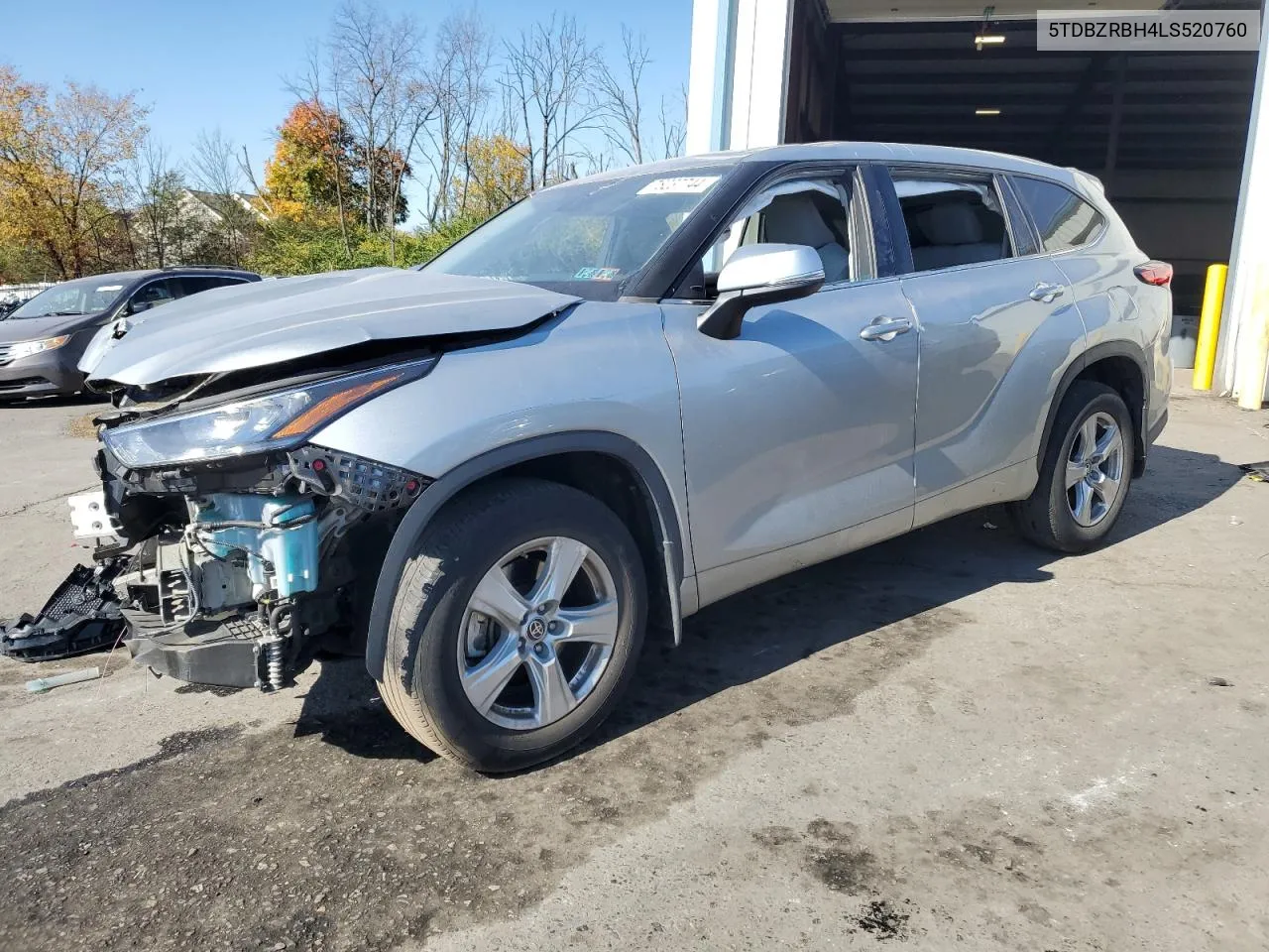 2020 Toyota Highlander L VIN: 5TDBZRBH4LS520760 Lot: 76237744