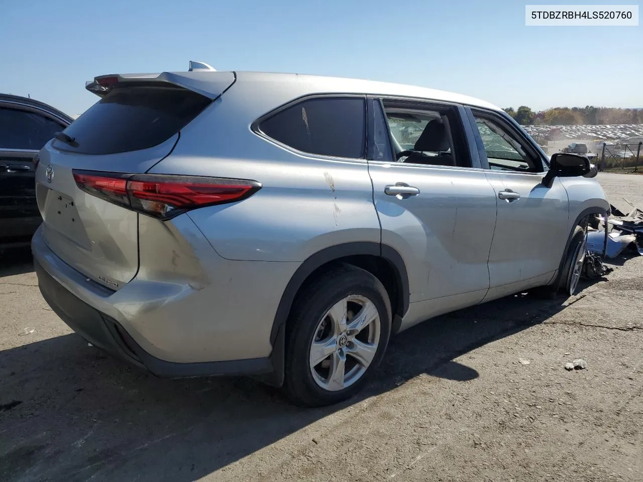 2020 Toyota Highlander L VIN: 5TDBZRBH4LS520760 Lot: 76237744