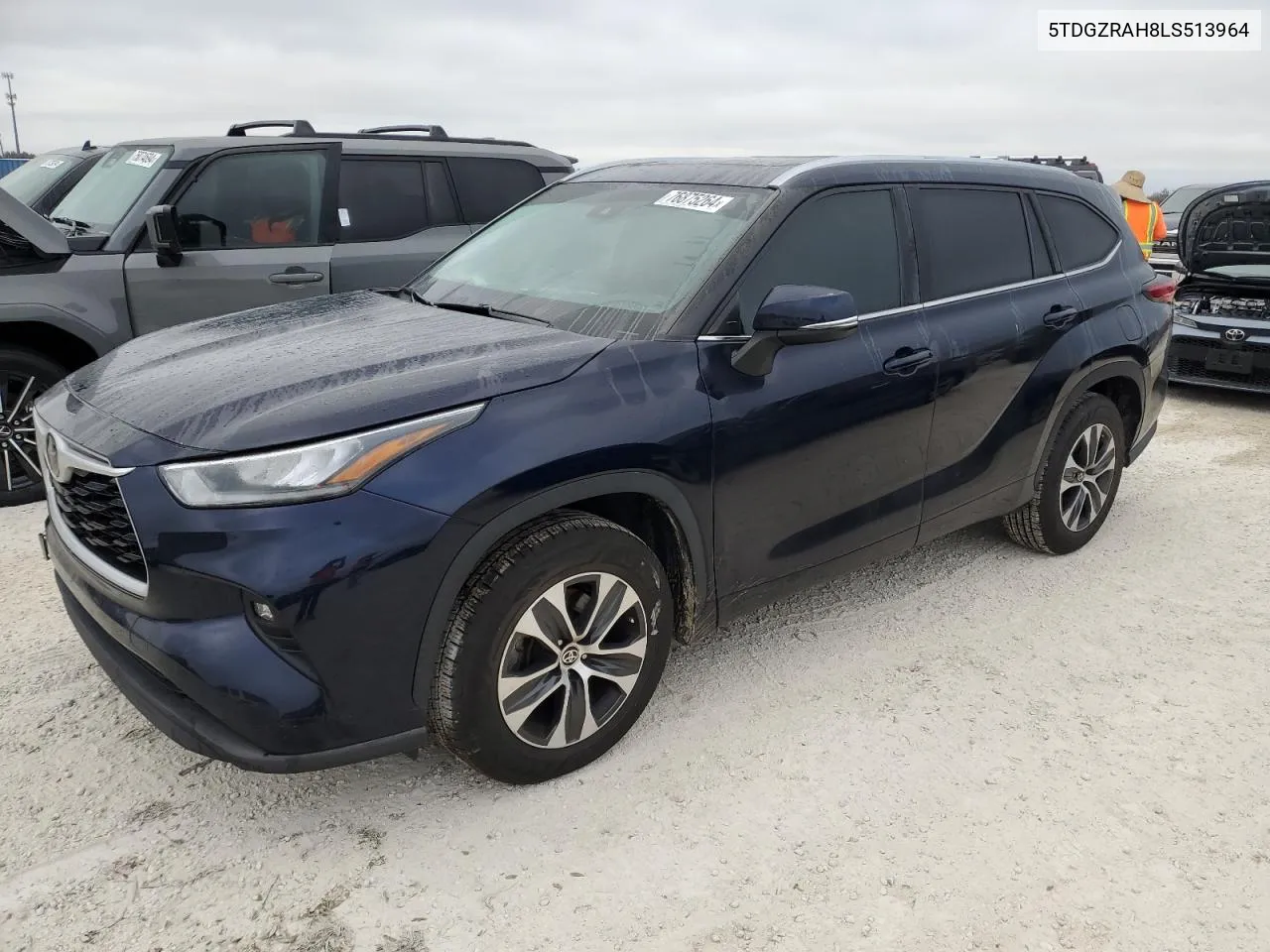 2020 Toyota Highlander Xle VIN: 5TDGZRAH8LS513964 Lot: 76875264