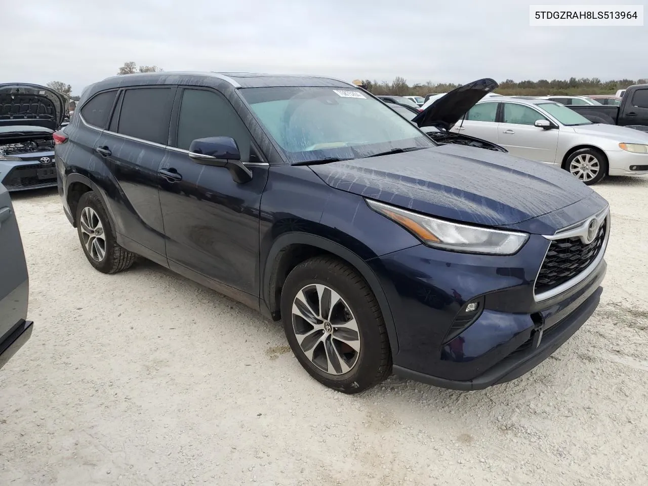 2020 Toyota Highlander Xle VIN: 5TDGZRAH8LS513964 Lot: 76875264