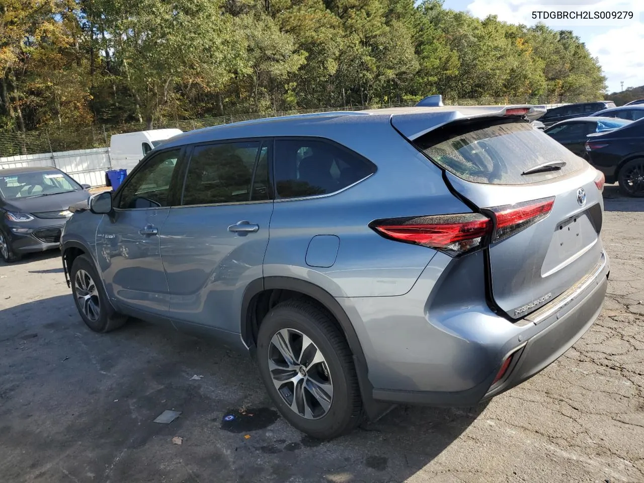 2020 Toyota Highlander Hybrid Xle VIN: 5TDGBRCH2LS009279 Lot: 76985724