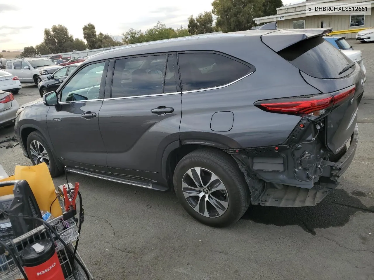 5TDHBRCHXLS512661 2020 Toyota Highlander Hybrid Xle