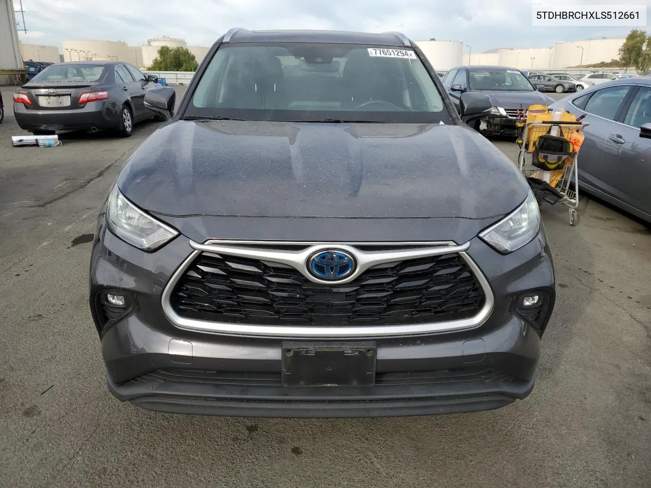 5TDHBRCHXLS512661 2020 Toyota Highlander Hybrid Xle