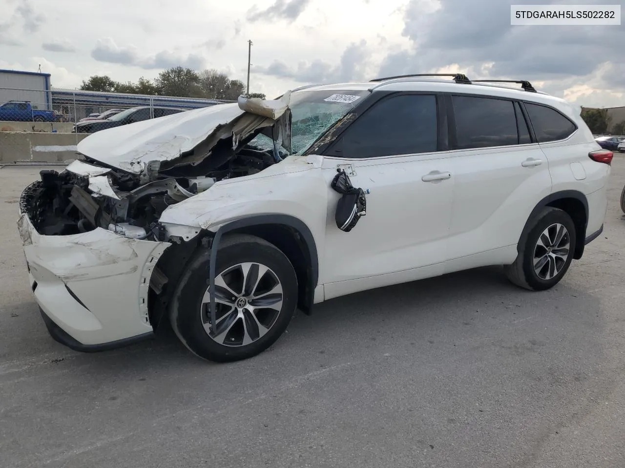 2020 Toyota Highlander Hybrid Xle VIN: 5TDGARAH5LS502282 Lot: 78261454