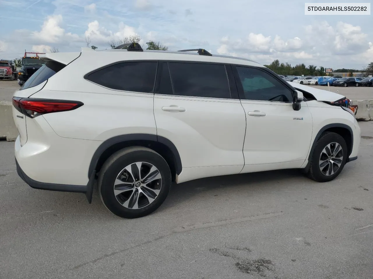 2020 Toyota Highlander Hybrid Xle VIN: 5TDGARAH5LS502282 Lot: 78261454