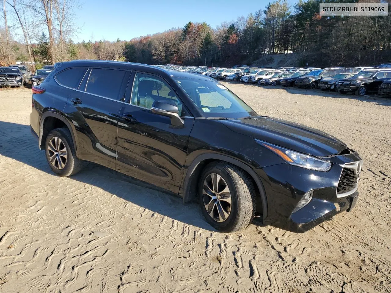 2020 Toyota Highlander Xle VIN: 5TDHZRBH8LS519069 Lot: 80370214