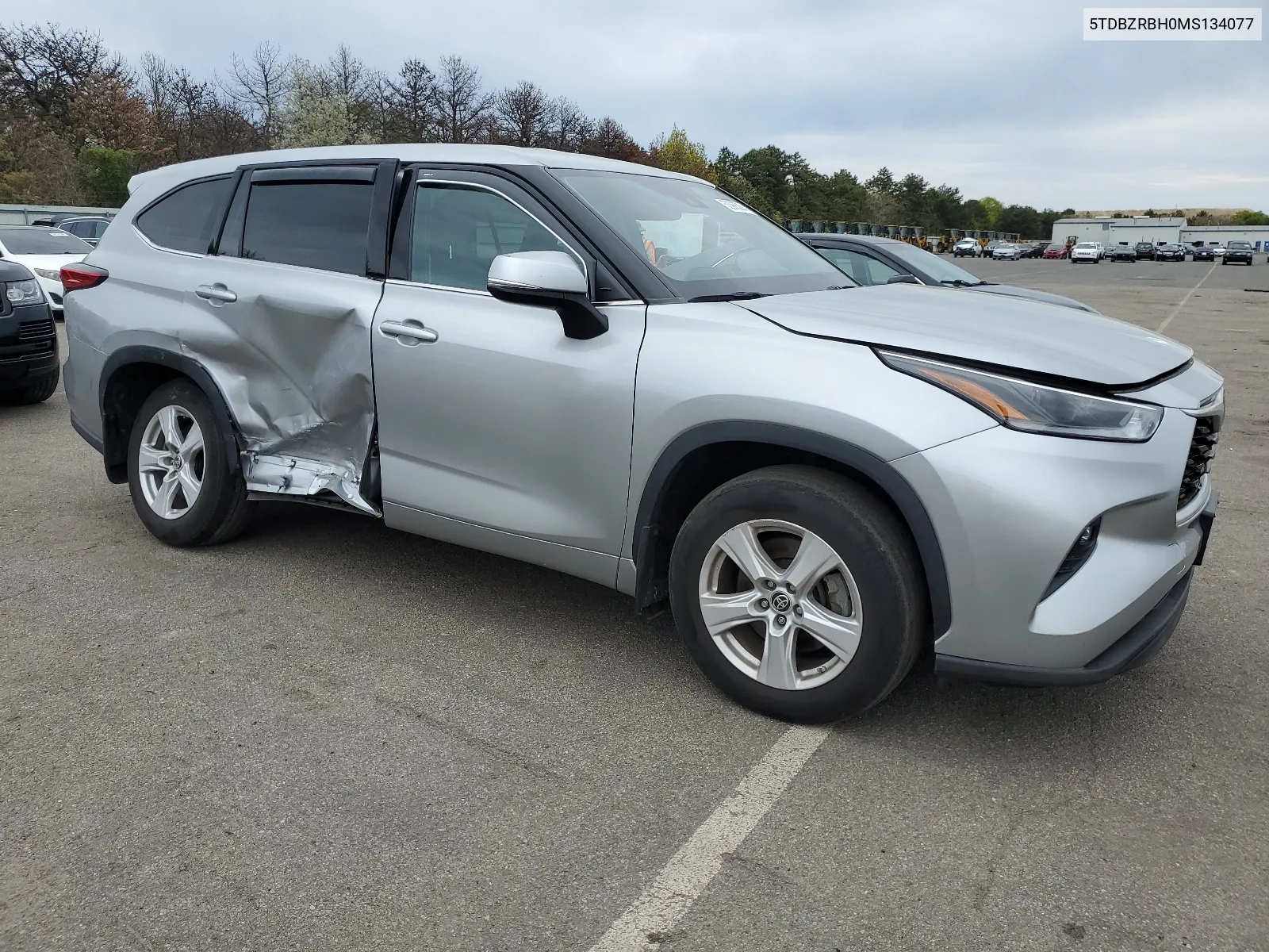 2021 Toyota Highlander L VIN: 5TDBZRBH0MS134077 Lot: 53566264