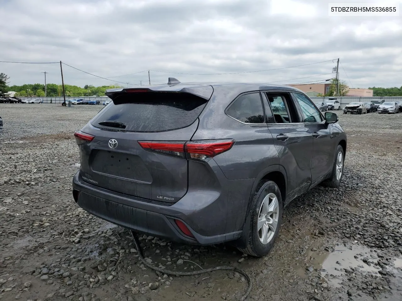 2021 Toyota Highlander L VIN: 5TDBZRBH5MS536855 Lot: 54669644