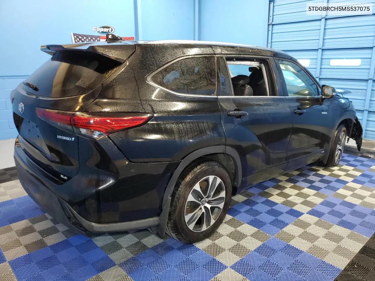 2021 Toyota Highlander Hybrid Xle VIN: 5TDGBRCH5MS537075 Lot: 55343024