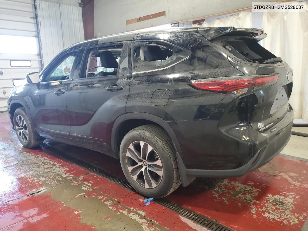 2021 Toyota Highlander Xle VIN: 5TDGZRBH2MS528007 Lot: 55358184