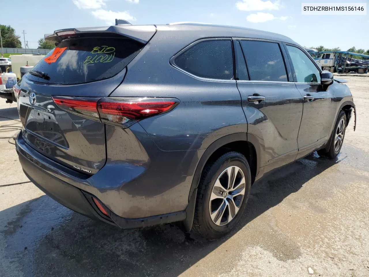 2021 Toyota Highlander Xle VIN: 5TDHZRBH1MS156146 Lot: 55847724