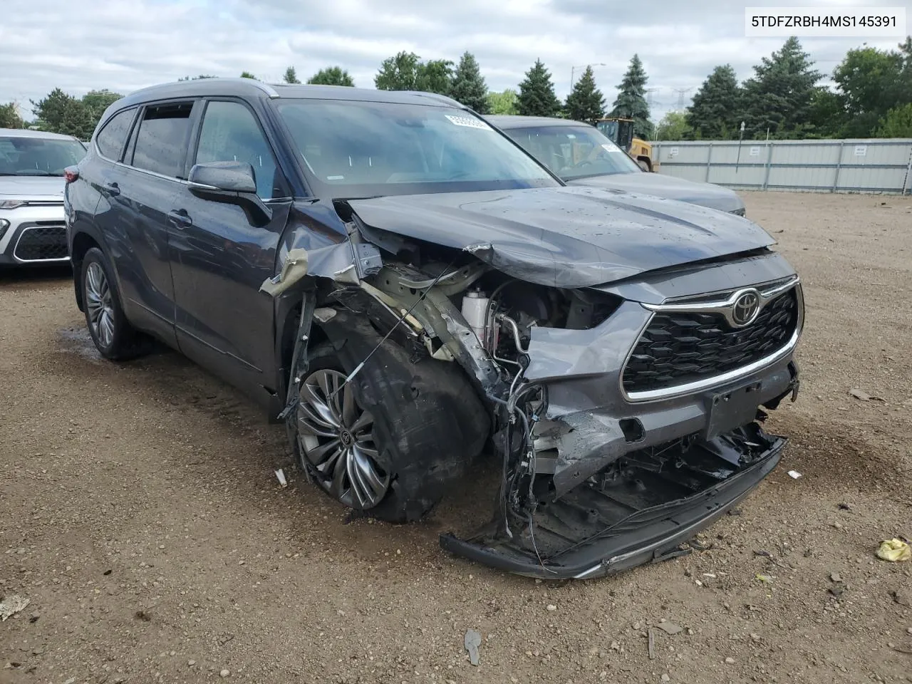 2021 Toyota Highlander Platinum VIN: 5TDFZRBH4MS145391 Lot: 55906394