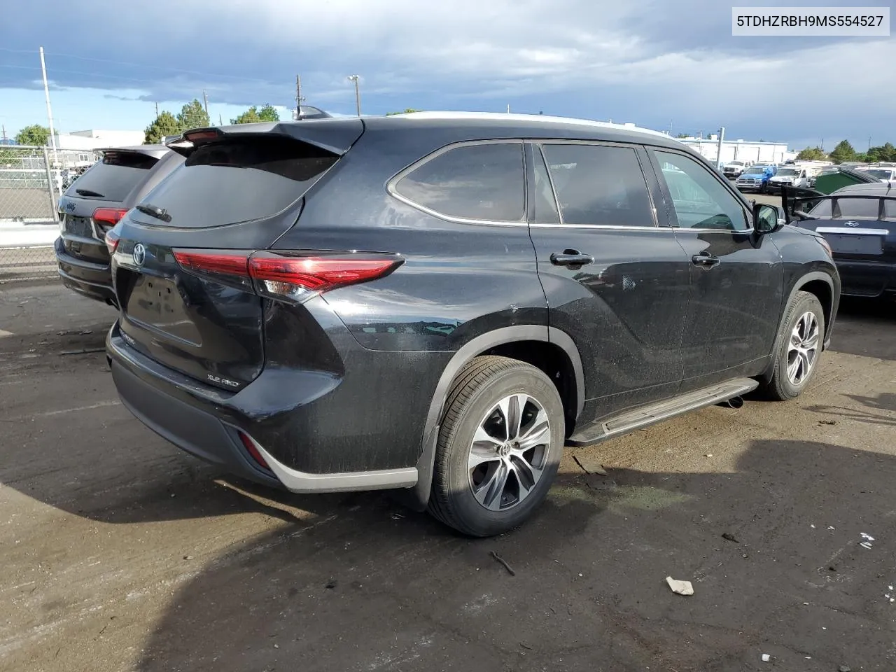 2021 Toyota Highlander Xle VIN: 5TDHZRBH9MS554527 Lot: 58432114