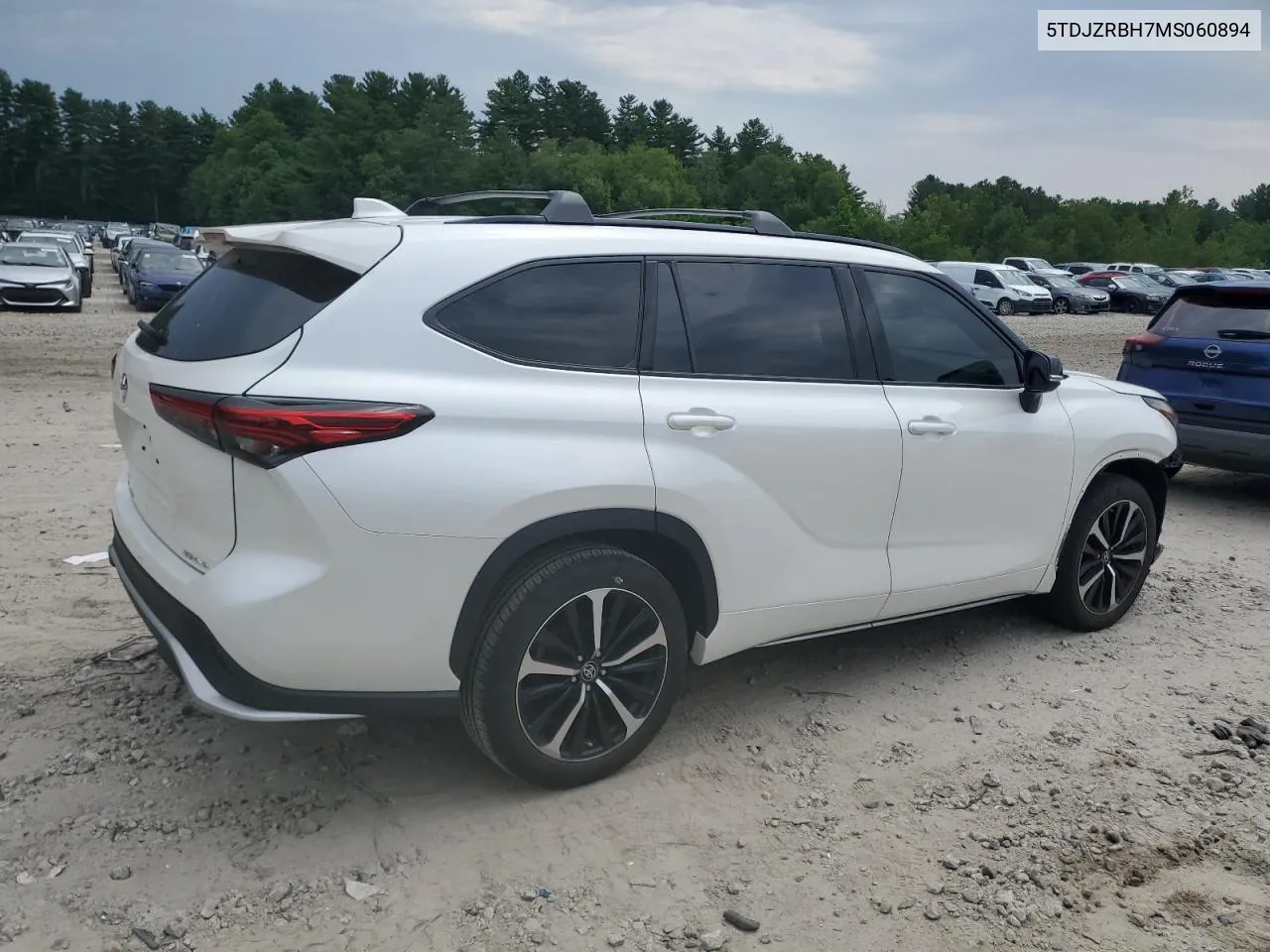 2021 Toyota Highlander Xse VIN: 5TDJZRBH7MS060894 Lot: 60619424