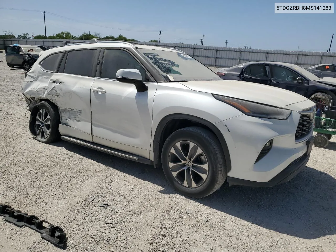 2021 Toyota Highlander Xle VIN: 5TDGZRBH8MS141283 Lot: 61506234