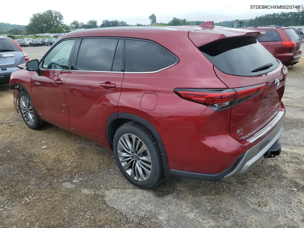 2021 Toyota Highlander Hybrid Platinum VIN: 5TDEBRCHXMS020748 Lot: 61958604