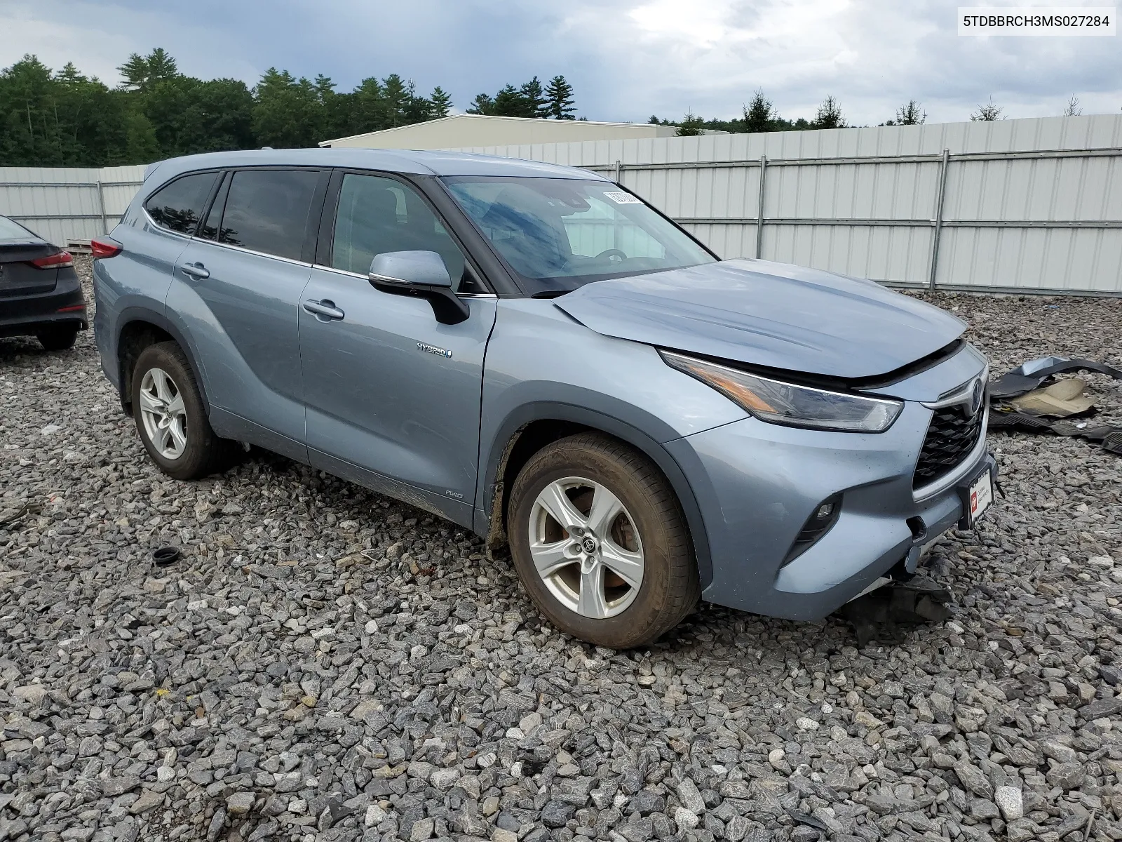 5TDBBRCH3MS027284 2021 Toyota Highlander Hybrid Le