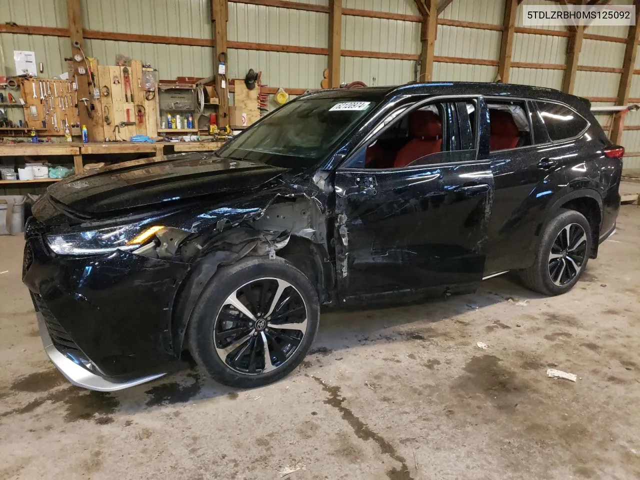 2021 Toyota Highlander Xse VIN: 5TDLZRBH0MS125092 Lot: 62120974