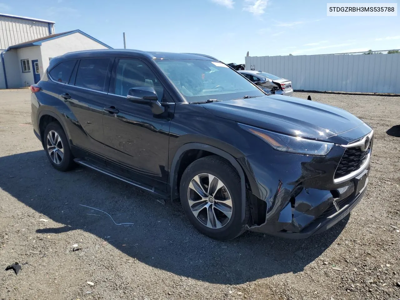 2021 Toyota Highlander Xle VIN: 5TDGZRBH3MS535788 Lot: 62241294