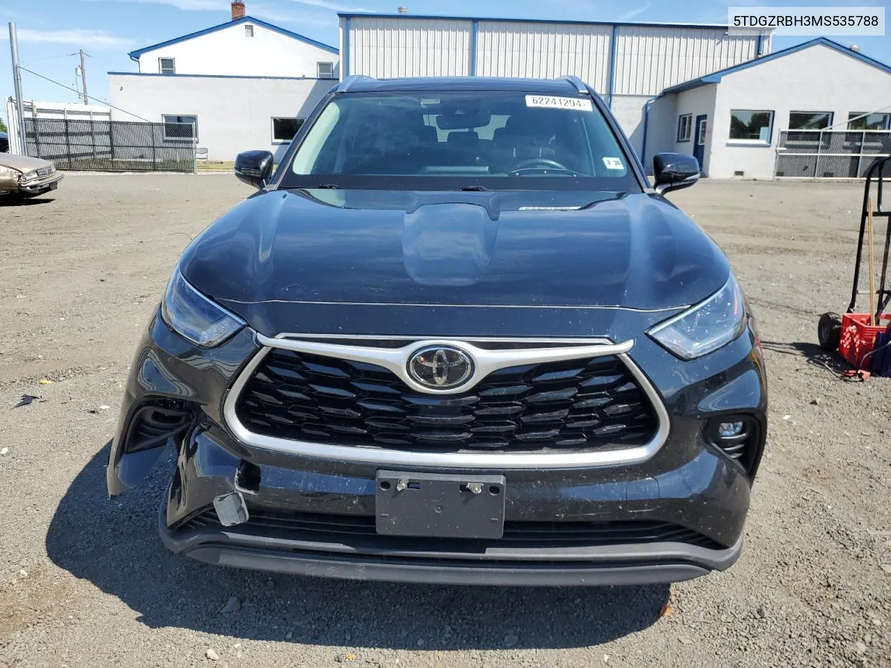 2021 Toyota Highlander Xle VIN: 5TDGZRBH3MS535788 Lot: 62241294