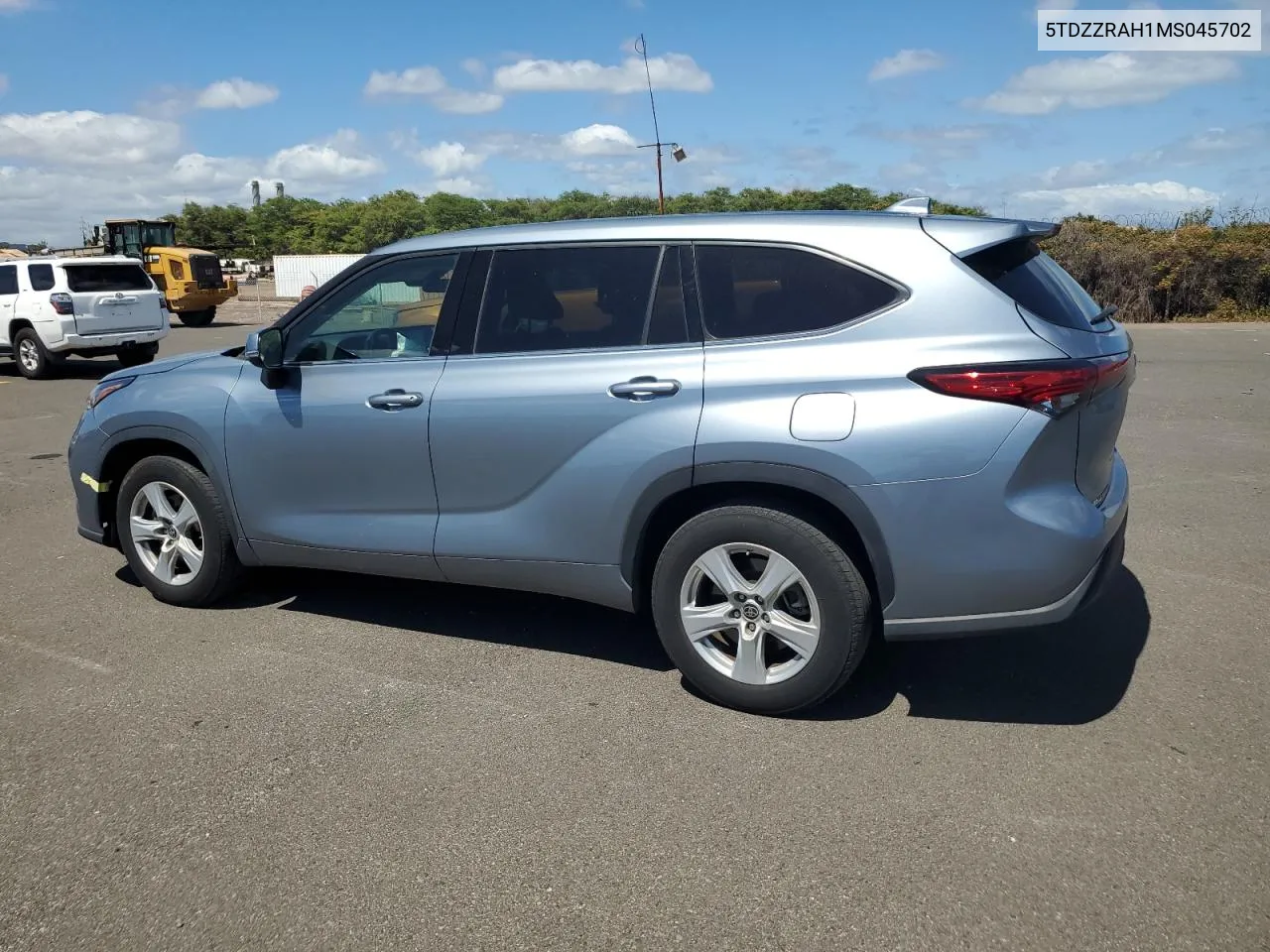 2021 Toyota Highlander L VIN: 5TDZZRAH1MS045702 Lot: 63533354