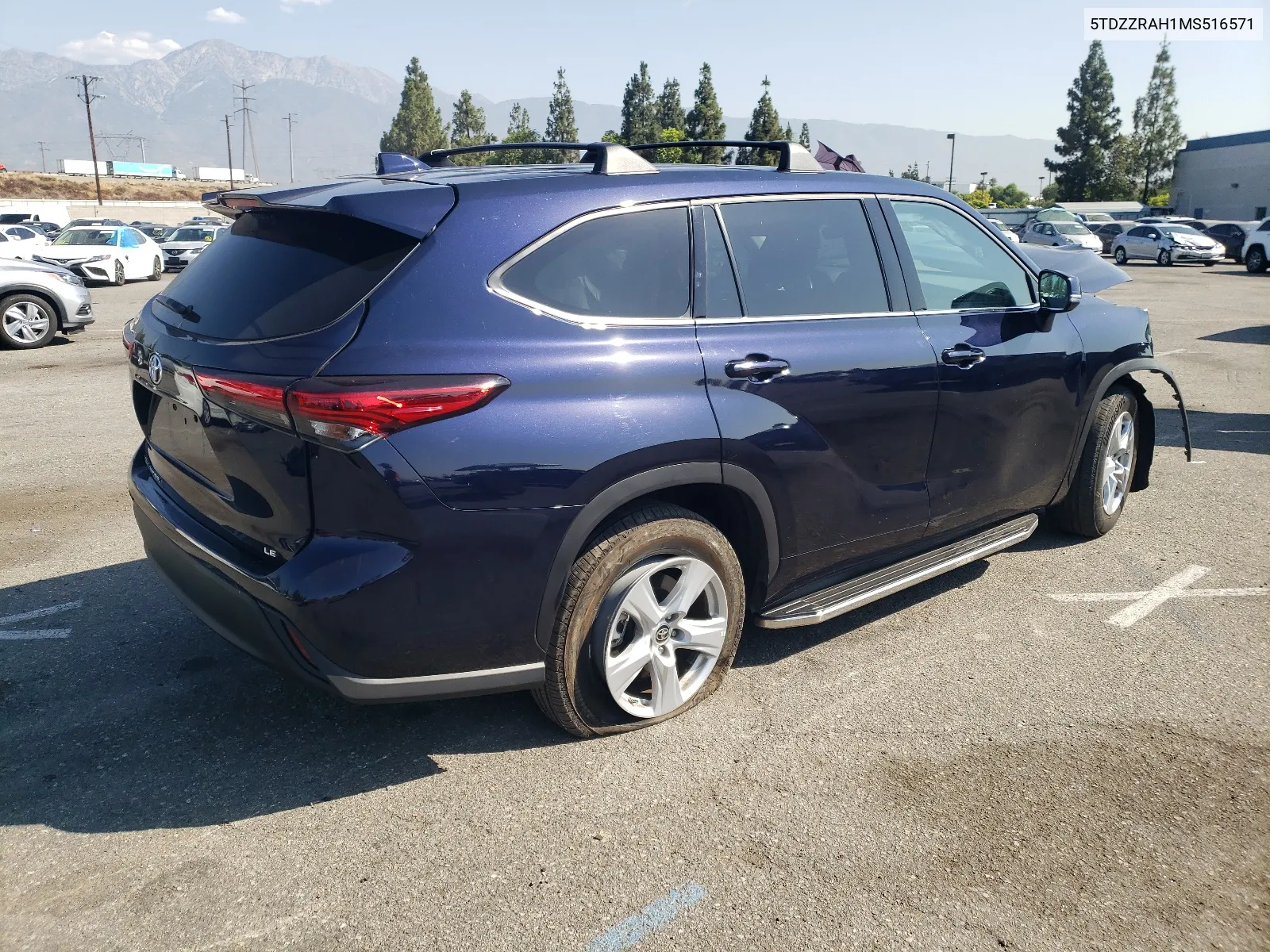 2021 Toyota Highlander L VIN: 5TDZZRAH1MS516571 Lot: 63860654