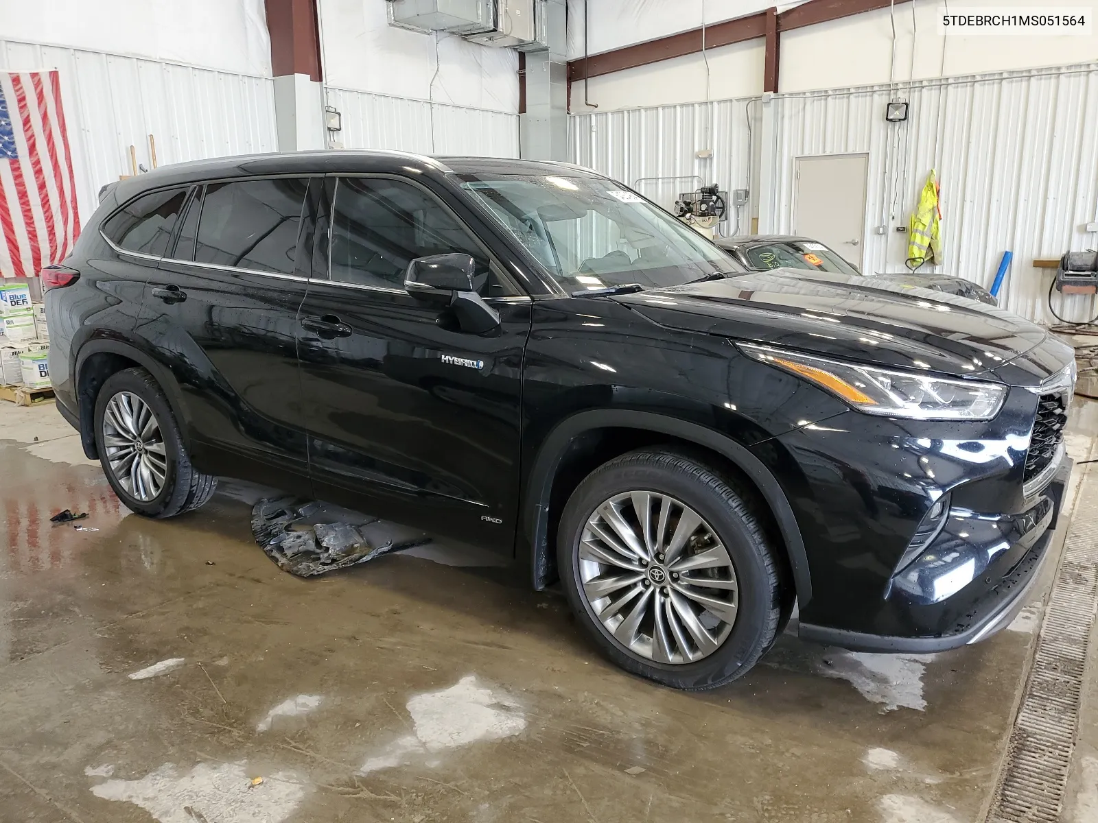 2021 Toyota Highlander Hybrid Platinum VIN: 5TDEBRCH1MS051564 Lot: 64264954