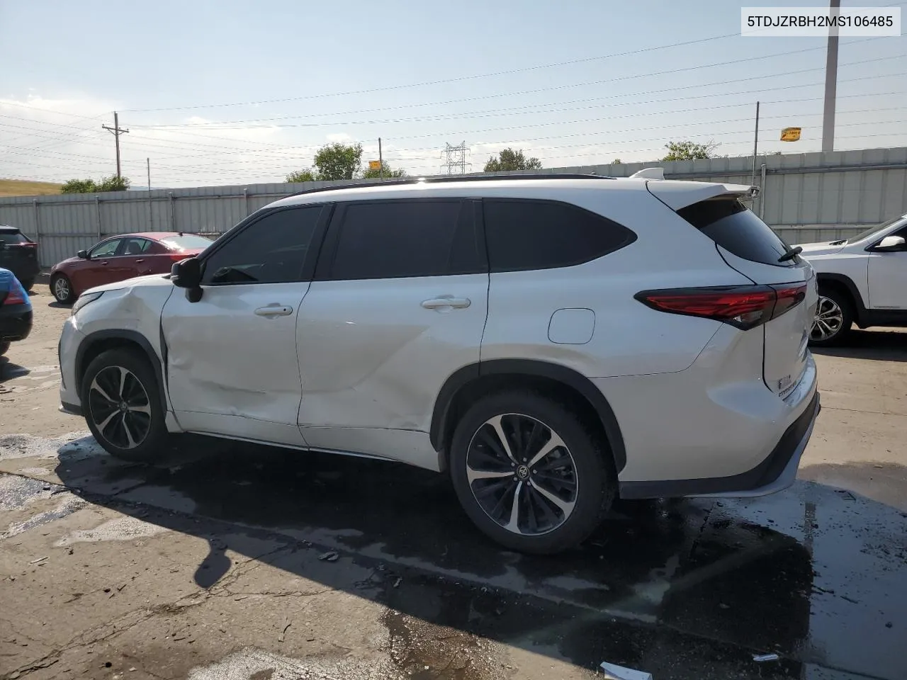 2021 Toyota Highlander Xse VIN: 5TDJZRBH2MS106485 Lot: 65749064