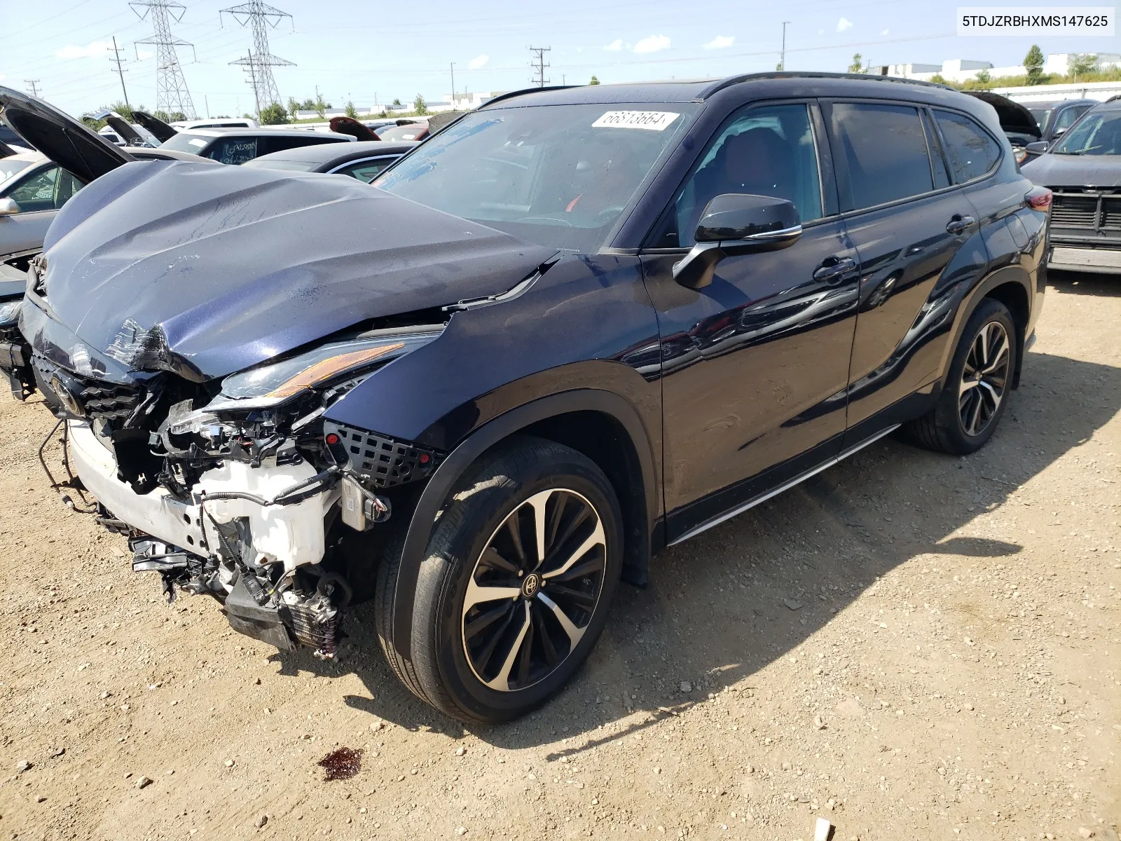 2021 Toyota Highlander Xse VIN: 5TDJZRBHXMS147625 Lot: 66813664