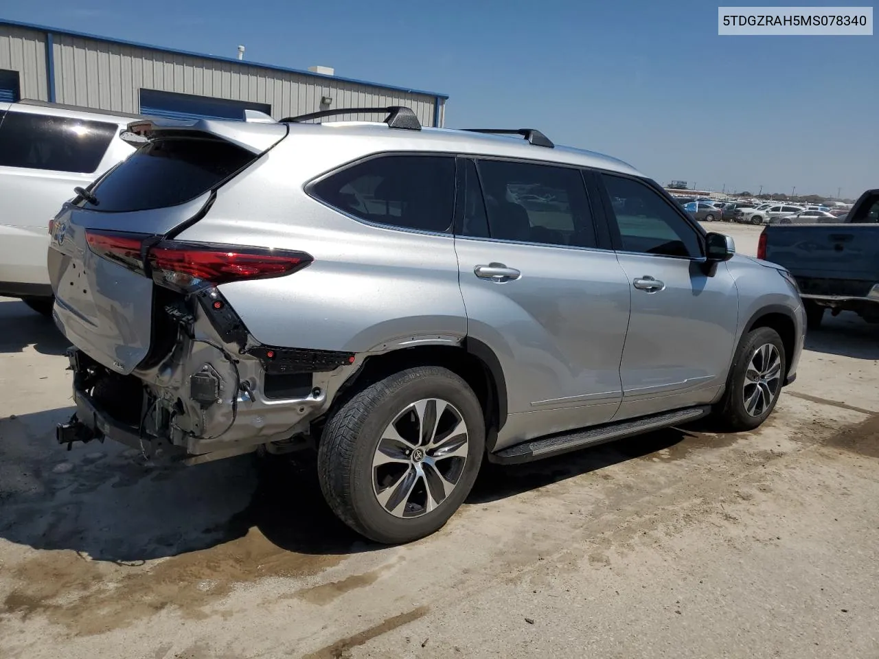 2021 Toyota Highlander Xle VIN: 5TDGZRAH5MS078340 Lot: 67205454