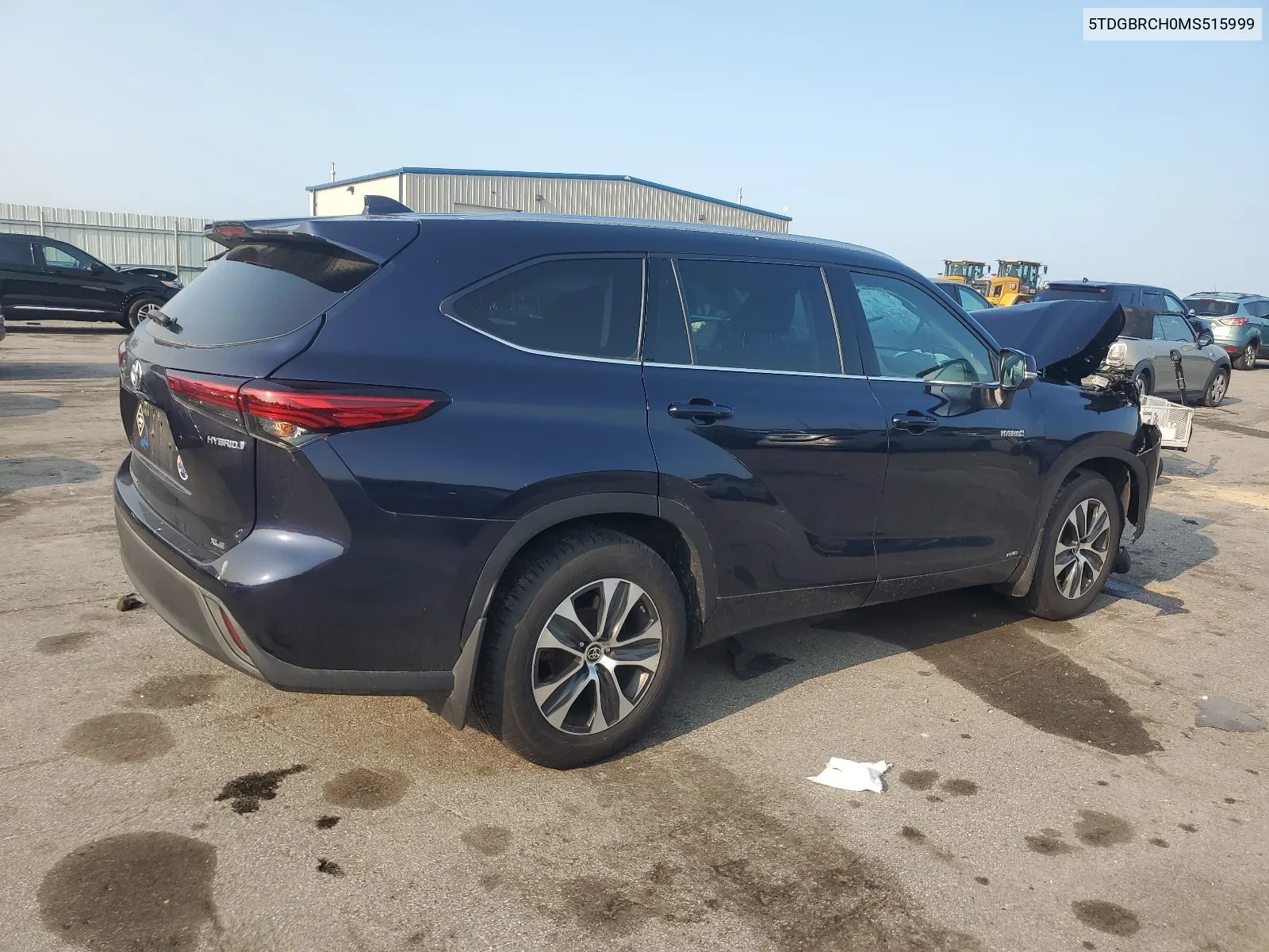 2021 Toyota Highlander Hybrid Xle VIN: 5TDGBRCH0MS515999 Lot: 67372064