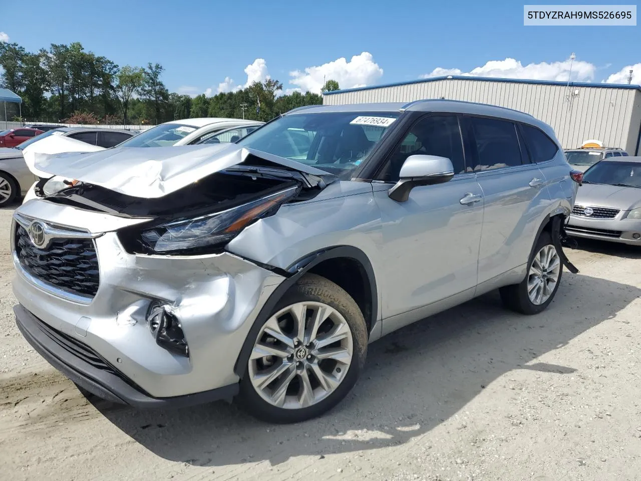 2021 Toyota Highlander Limited VIN: 5TDYZRAH9MS526695 Lot: 67476934