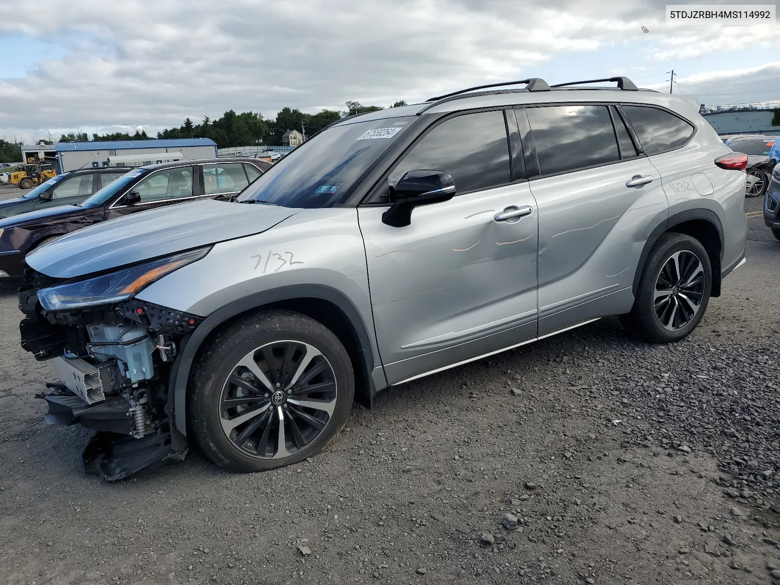 2021 Toyota Highlander Xse VIN: 5TDJZRBH4MS114992 Lot: 67558264