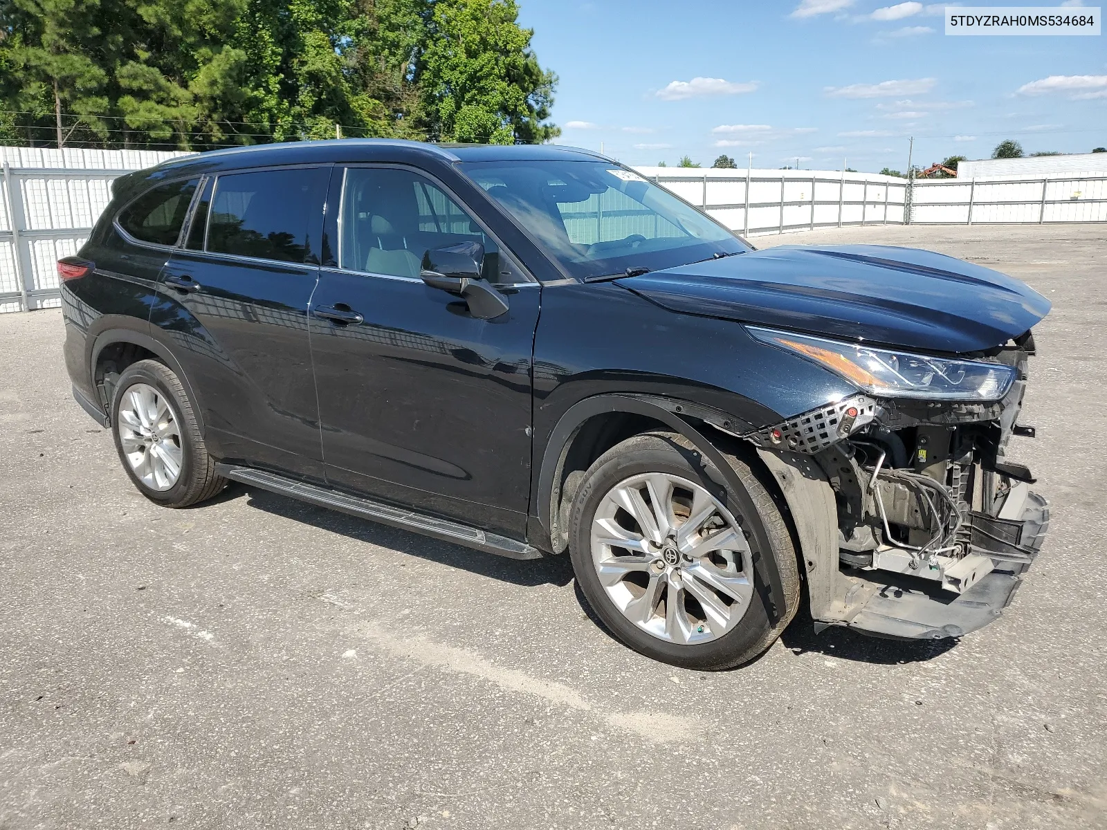 2021 Toyota Highlander Limited VIN: 5TDYZRAH0MS534684 Lot: 67841634